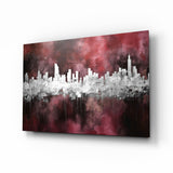 City Silhouette Glass Wall Art || Designer Collection