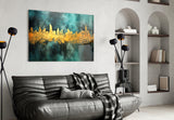 City Silhouette Glass Wall Art || Designer Collection