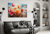 Poppies Glass Wall Art || Designer Collection