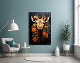 Deer Glass Wall Art || Designer Collection