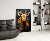 Deer Glass Wall Art || Designer Collection