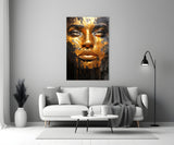 Golden Melt Glass Wall Art || Designer Collection