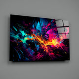 Colour Bang Glass Wall Art || Designer Collection