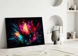 Colour Explosion Glass Wall Art || Designer Collection