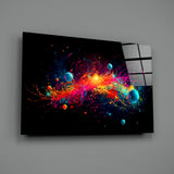 Colours of Space Glass Wall Art || Designer Collection