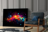 Colours of Space Glass Wall Art || Designer Collection