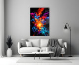 Colour Flower Glass Wall Art || Designer Collection