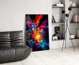 Colour Flower Glass Wall Art || Designer Collection