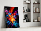 Colour Flower Glass Wall Art || Designer Collection