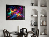 Colours of Space Glass Wall Art || Designer Collection