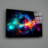 Colours of Space Glass Wall Art || Designer Collection