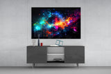 Colours of Space Glass Wall Art || Designer Collection