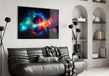 Colours of Space Glass Wall Art || Designer Collection