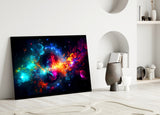 Colours of Space Glass Wall Art || Designer Collection