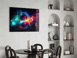 Colours of Space Glass Wall Art || Designer Collection