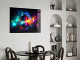 Colours of Space Glass Wall Art || Designer Collection