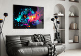 Colours of Space Glass Wall Art || Designer Collection