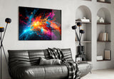 Colours of Space Glass Wall Art || Designer Collection