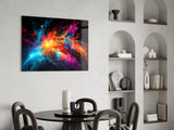 Colours of Space Glass Wall Art || Designer Collection