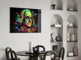 Benjamin Franklin Glass Wall Art || Designer Collection