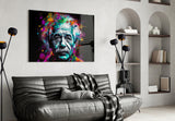 Einstein Glass Wall Art || Designer Collection