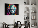 Einstein Glass Wall Art || Designer Collection