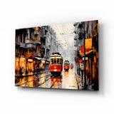 Tram Glass Wall Art || Designer Collection