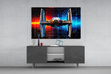 Tie Fighter Glass Wall Art || Designer Collection