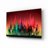 Forest of Colours Glass Wall Art || Designer Collection