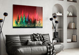 Forest of Colours Glass Wall Art || Designer Collection