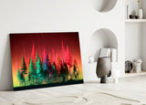 Forest of Colours Glass Wall Art || Designer Collection