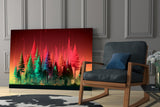 Forest of Colours Glass Wall Art || Designer Collection