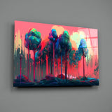 Forest of Colours Glass Wall Art || Designer Collection