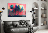 Forest of Colours Glass Wall Art || Designer Collection