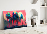 Forest of Colours Glass Wall Art || Designer Collection