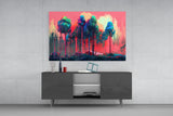 Forest of Colours Glass Wall Art || Designer Collection