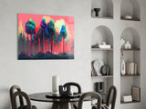 Forest of Colours Glass Wall Art || Designer Collection