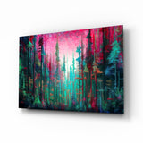 Forest of Colours Glass Wall Art || Designer Collection