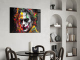 Joker Glass Wall Art || Designer Collection