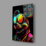 Neon Mice Glass Wall Art || Designer Collection