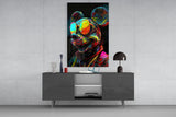 Neon Mice Glass Wall Art || Designer Collection