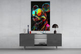 Neon Mice Glass Wall Art || Designer Collection