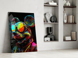 Neon Mice Glass Wall Art || Designer Collection