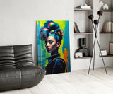 Hair Style Glass Wall Art || Designer Collection