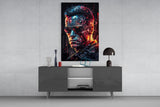 Mechanic Face Glass Wall Art || Designer Collection