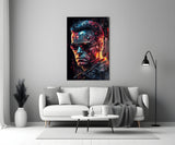 Mechanic Face Glass Wall Art || Designer Collection