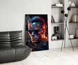 Mechanic Face Glass Wall Art || Designer Collection