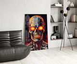 Mechanic Face Glass Wall Art || Designer Collection