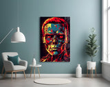 Mechanic Face Glass Wall Art || Designer Collection