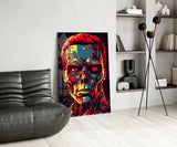 Mechanic Face Glass Wall Art || Designer Collection